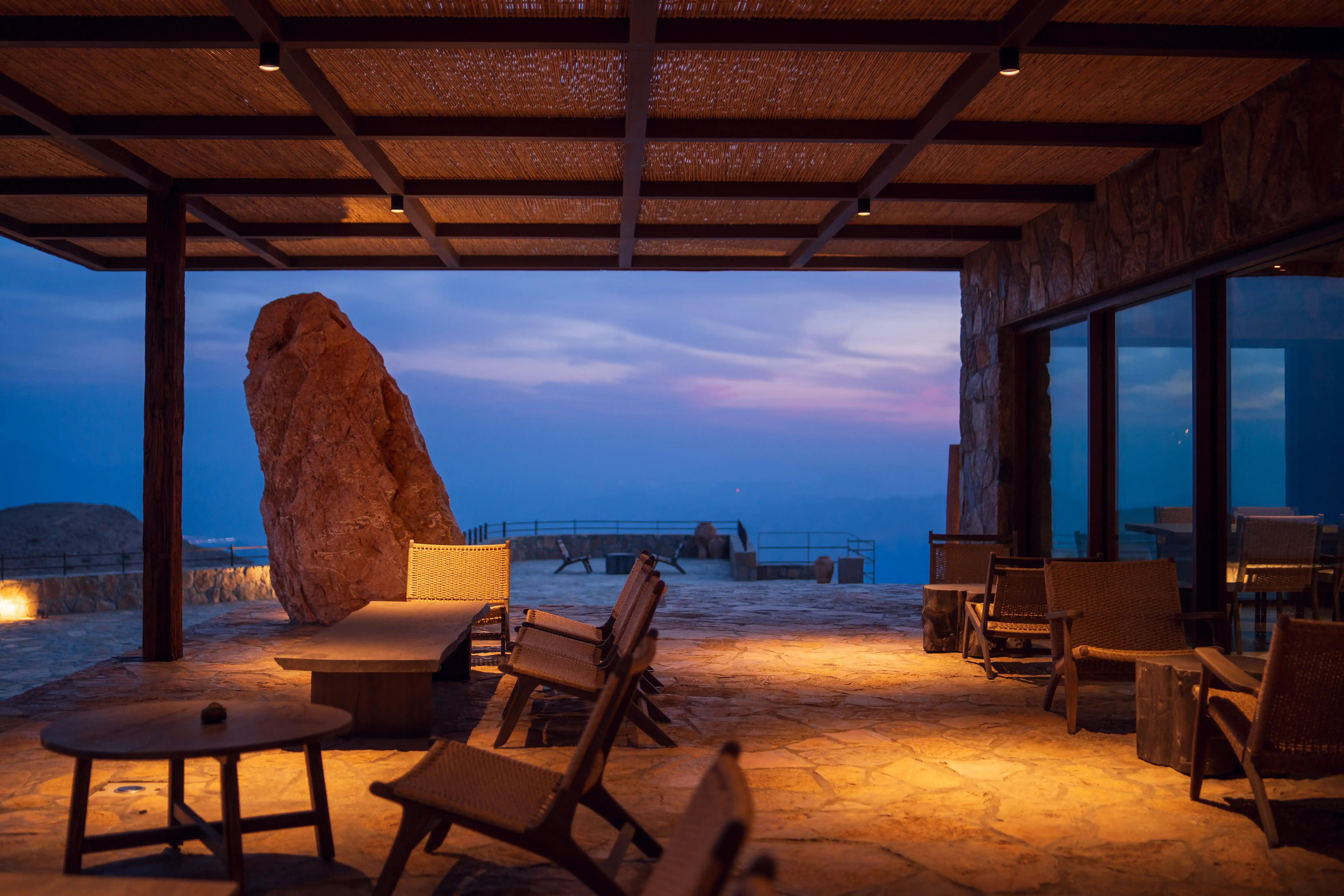 Parvara resort reception lounge